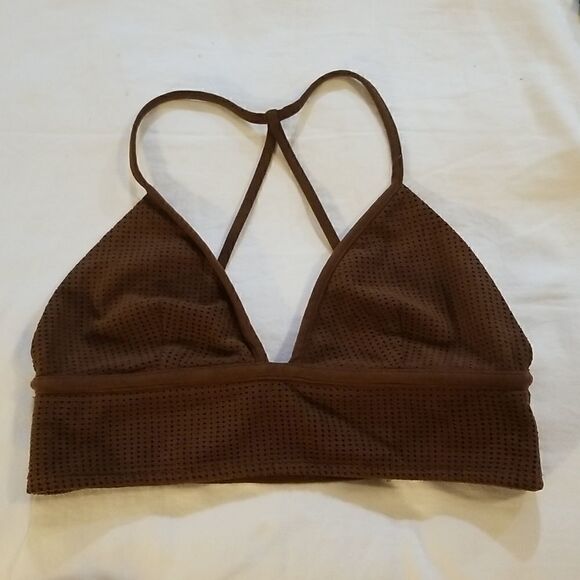 forever 21 going out crop top brown - Picture 1 of 7
